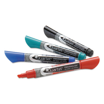 Quartet® Enduraglide Dry Erase Marker, Broad Chisel Tip, Four Assorted Colors, 12-set freeshipping - TVN Wholesale
